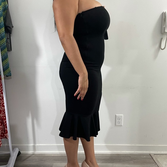 Sexy perfect black midi dress - Picture 5 of 6